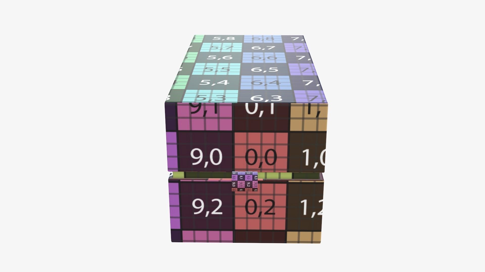 Cardboard gift box with strap mockup 01 3D model_14