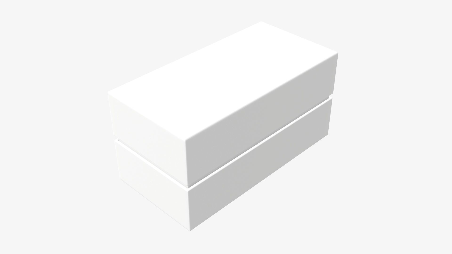 Cardboard gift box with strap mockup 01 3D model_1