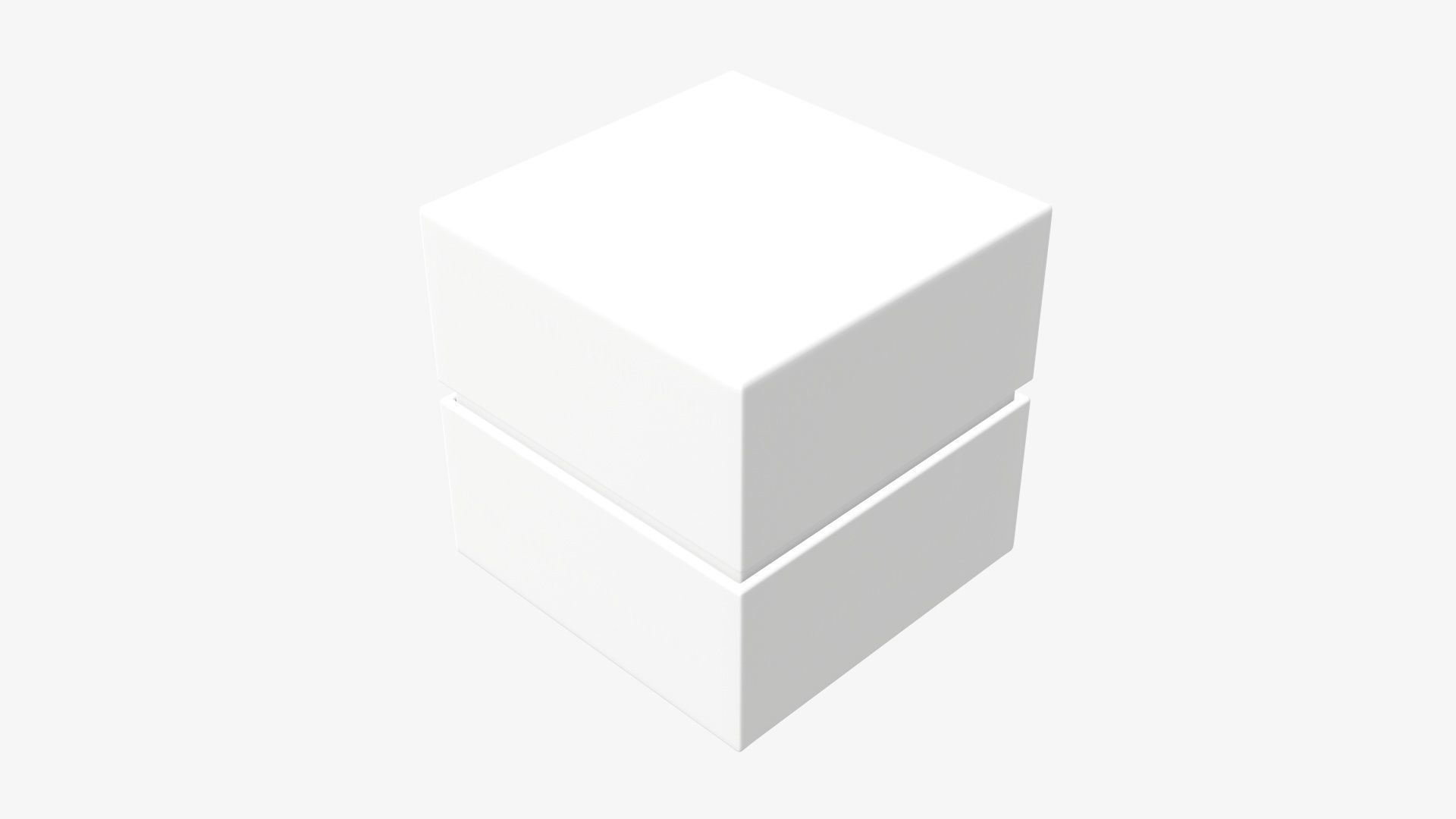 Cardboard gift box with strap mockup 02 3D model_1