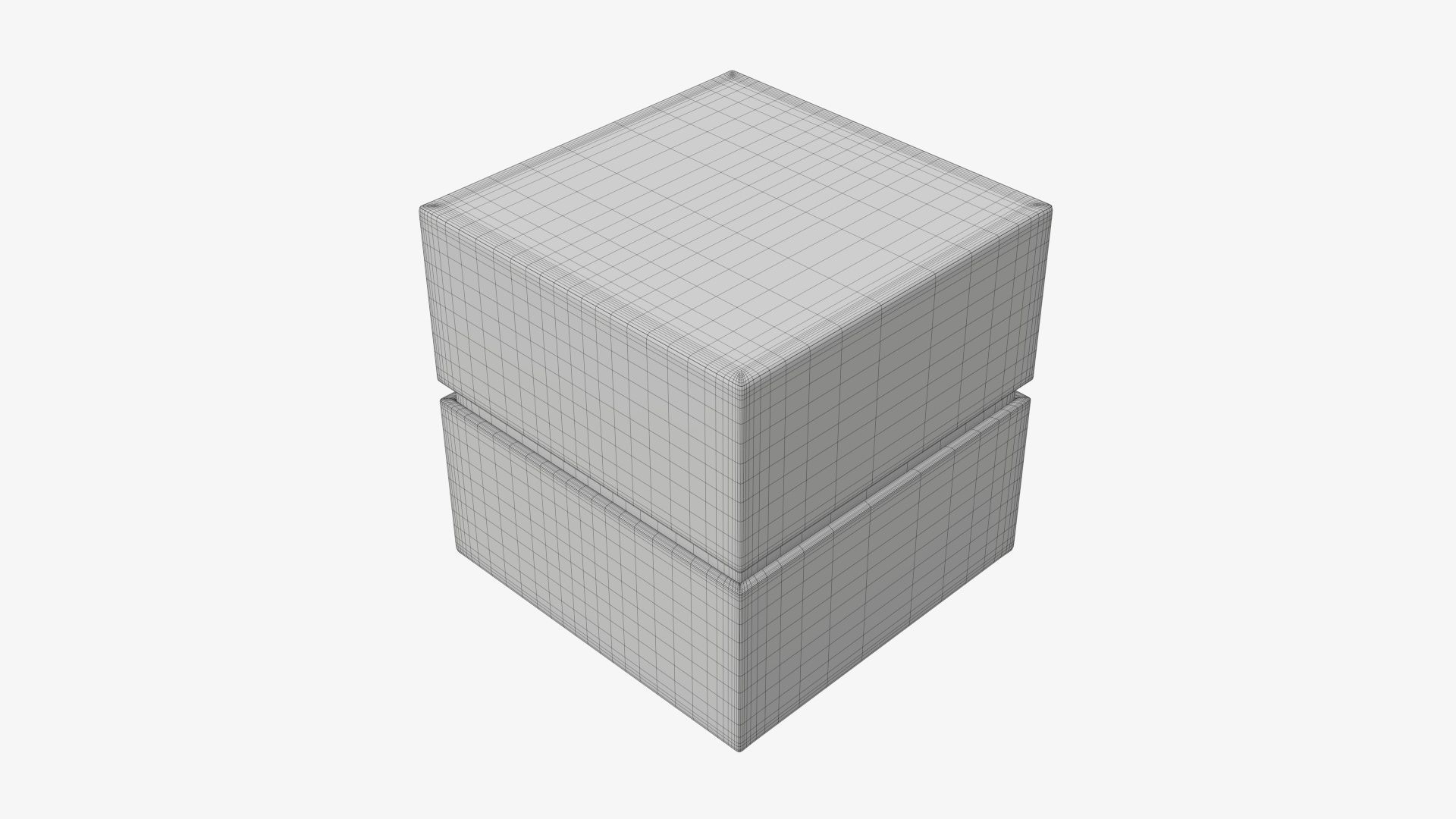 Cardboard gift box with strap mockup 02 3D model_6