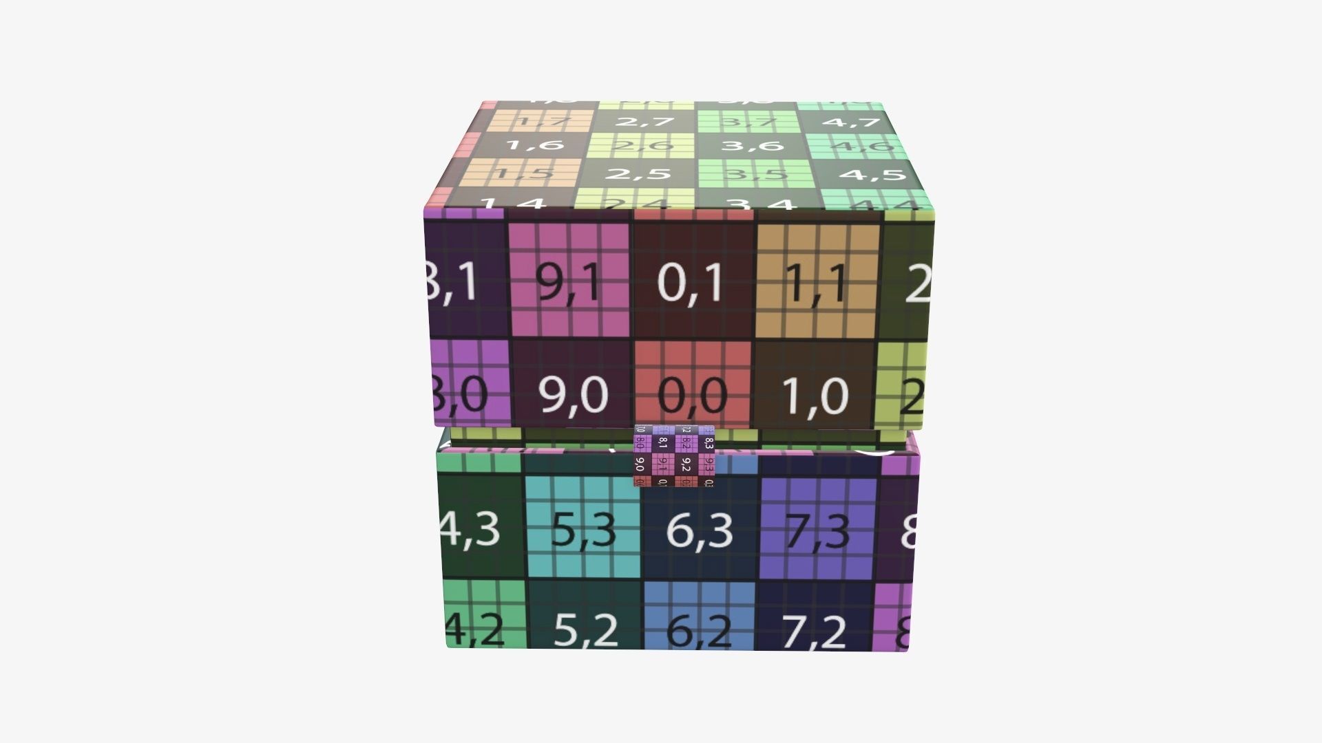 Cardboard gift box with strap mockup 02 3D model_13