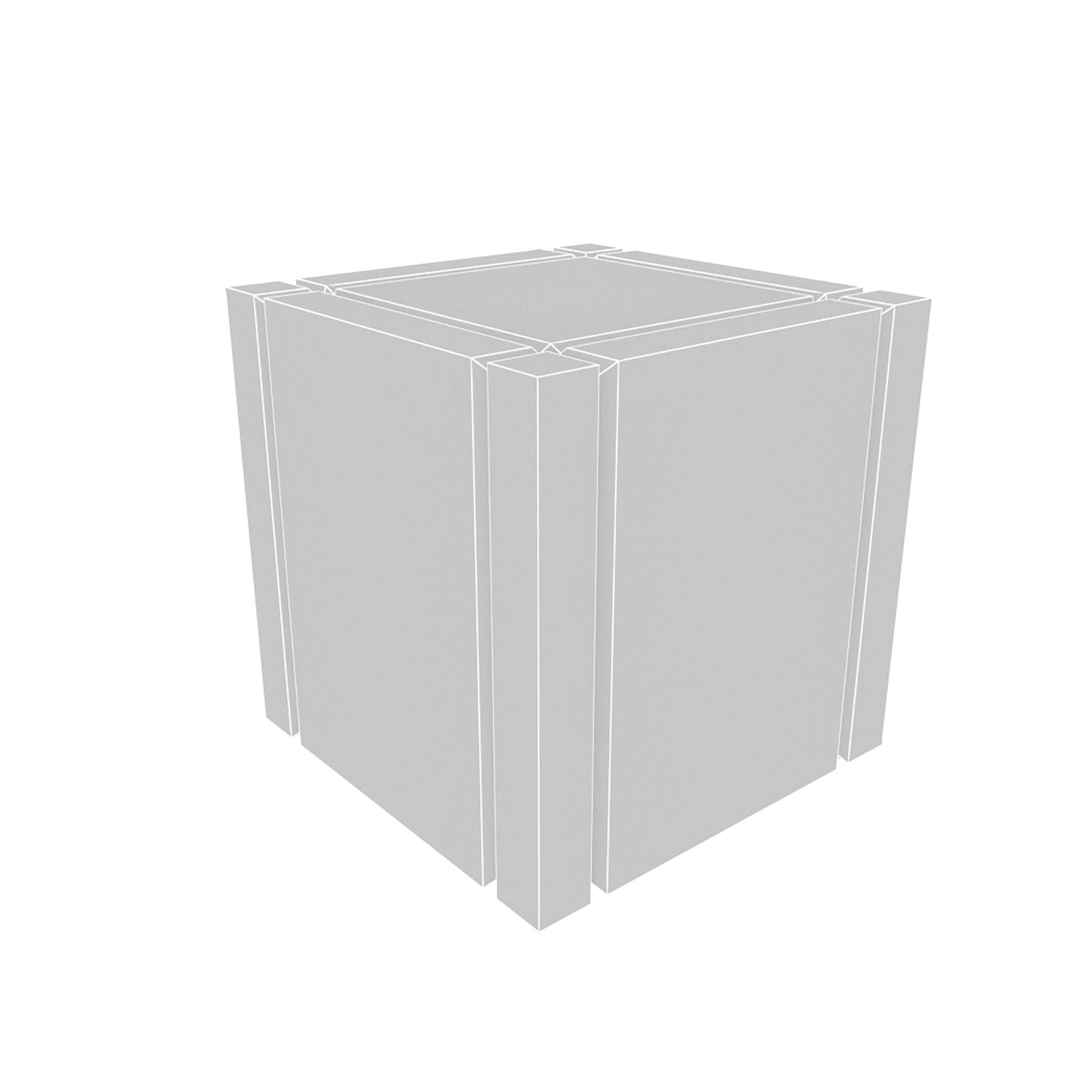 Design Cube Low-poly 3D model_2