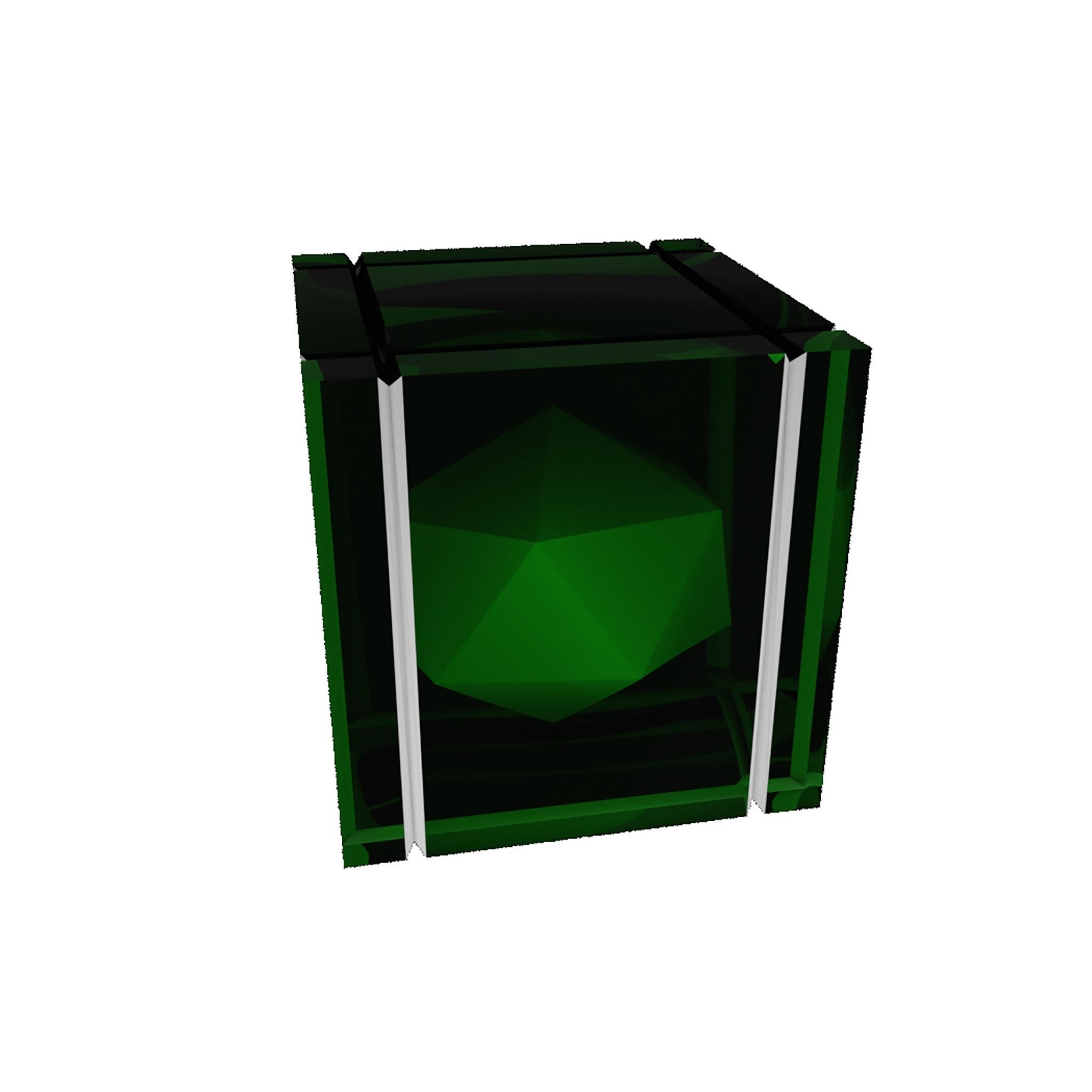 Design Cube Low-poly 3D model_5