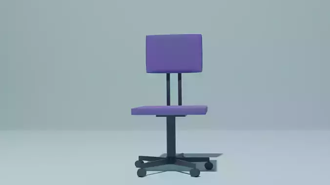 Simple purple chair
