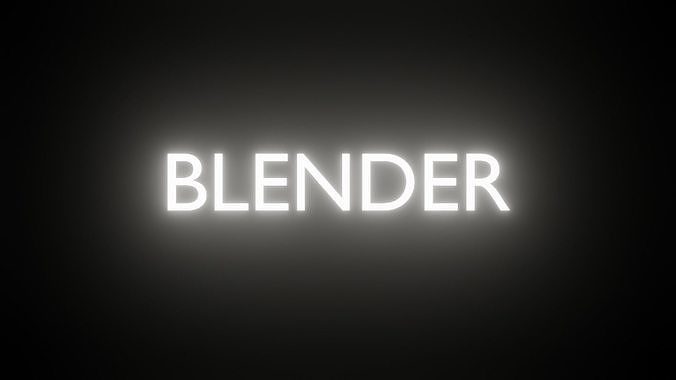 Glitch Effect - made in Blender Low-poly 3D model