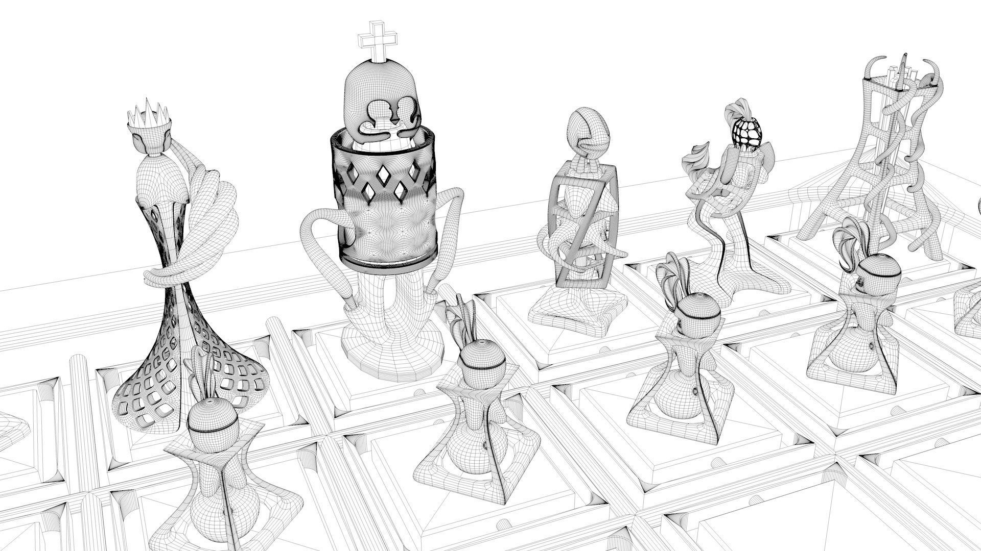 Chess Game 3D model_17