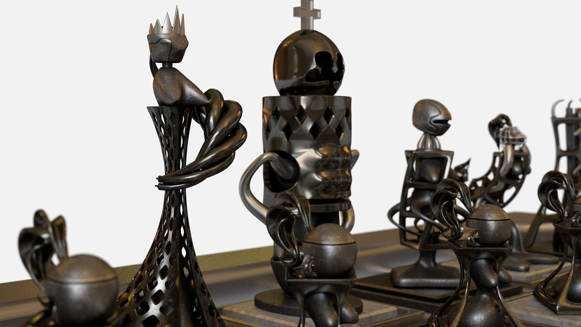 Chess Game 3D model_3