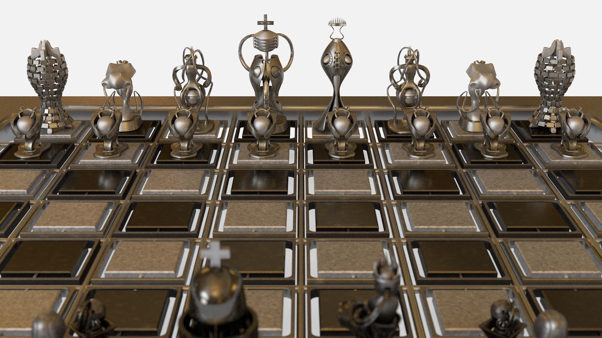 Chess Game 3D model_11