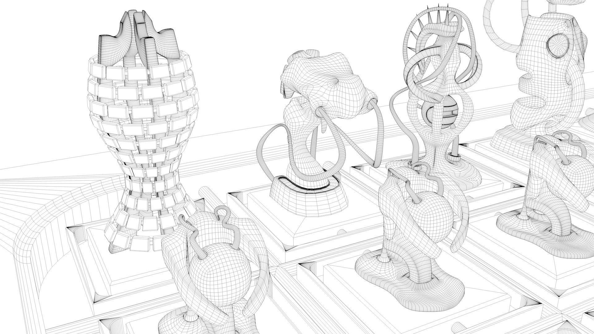 Chess Game 3D model_15