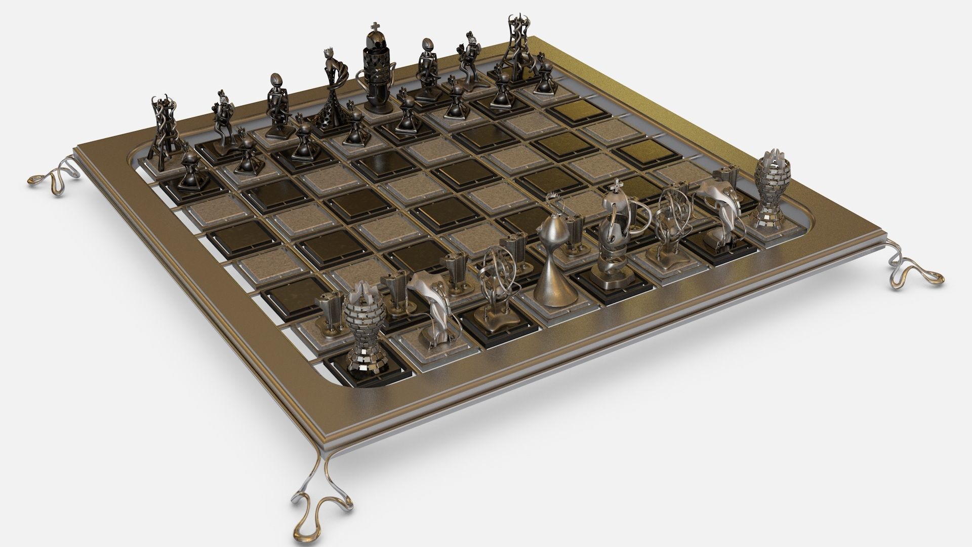 Chess Game 3D model_1