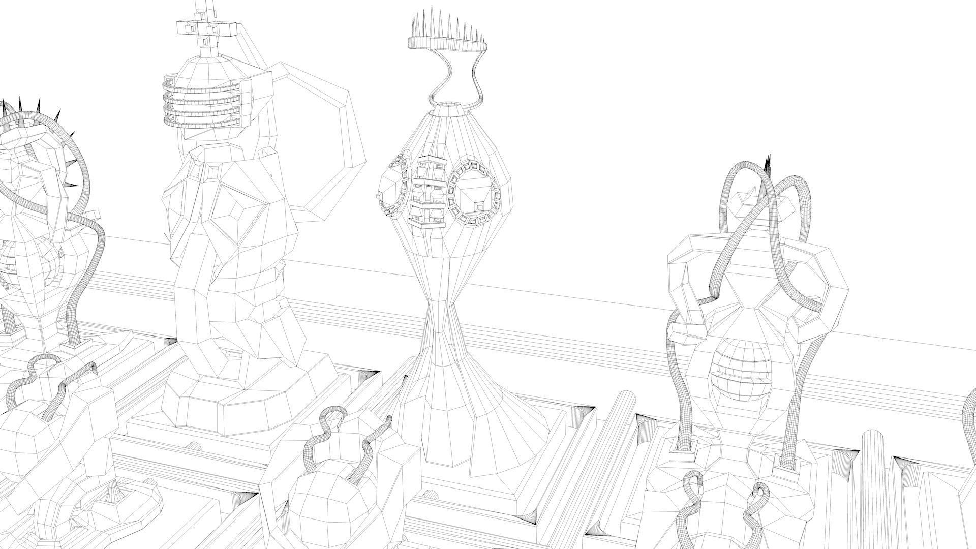 Chess Game 3D model_12