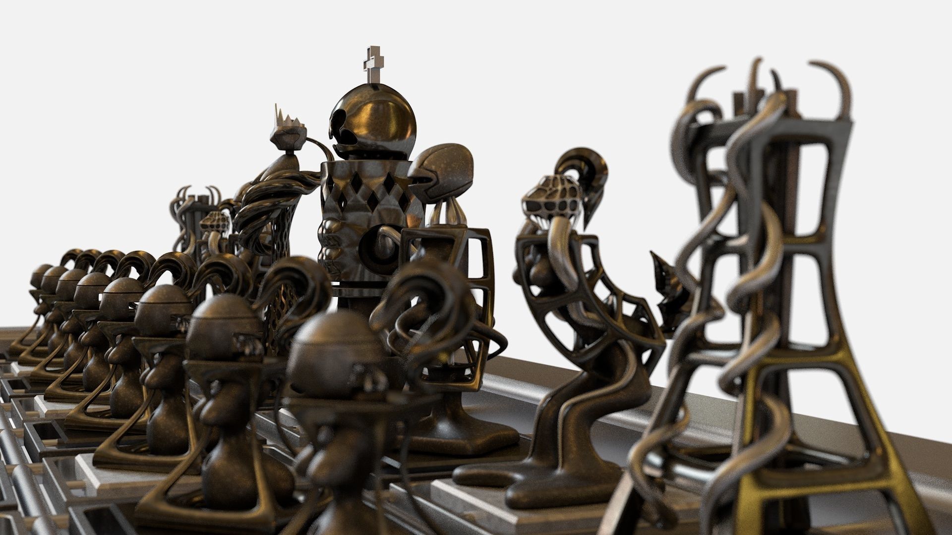 Chess Game 3D model_9