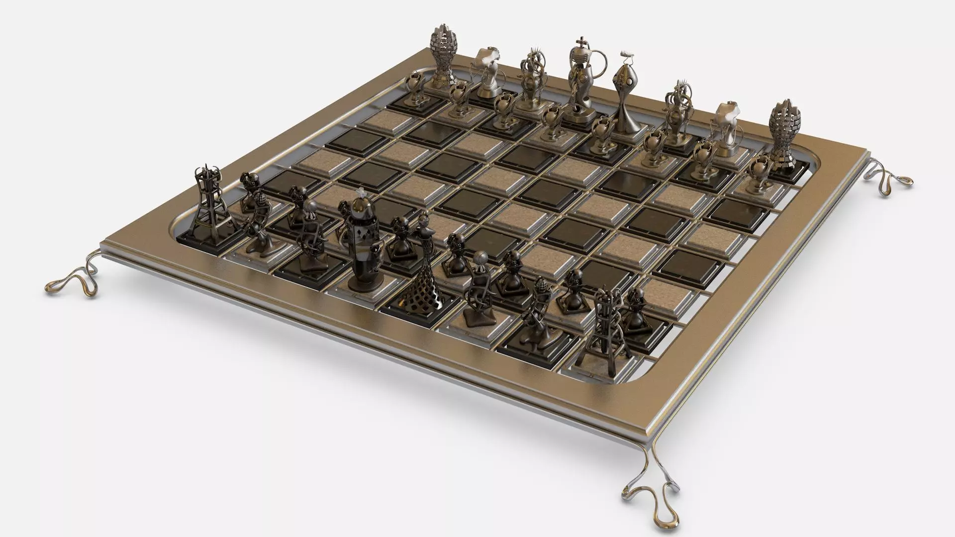 Chess Game 3D model_0