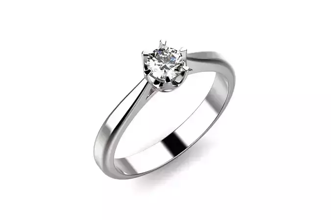 ZP007 diamond solitaire engagement ring