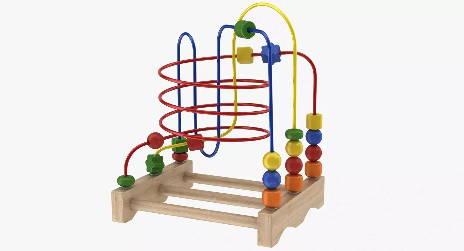 Wire Maze Low-poly 3D model_0