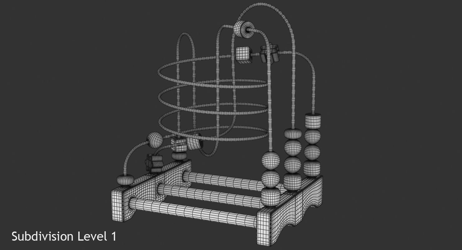 Wire Maze Low-poly 3D model_10