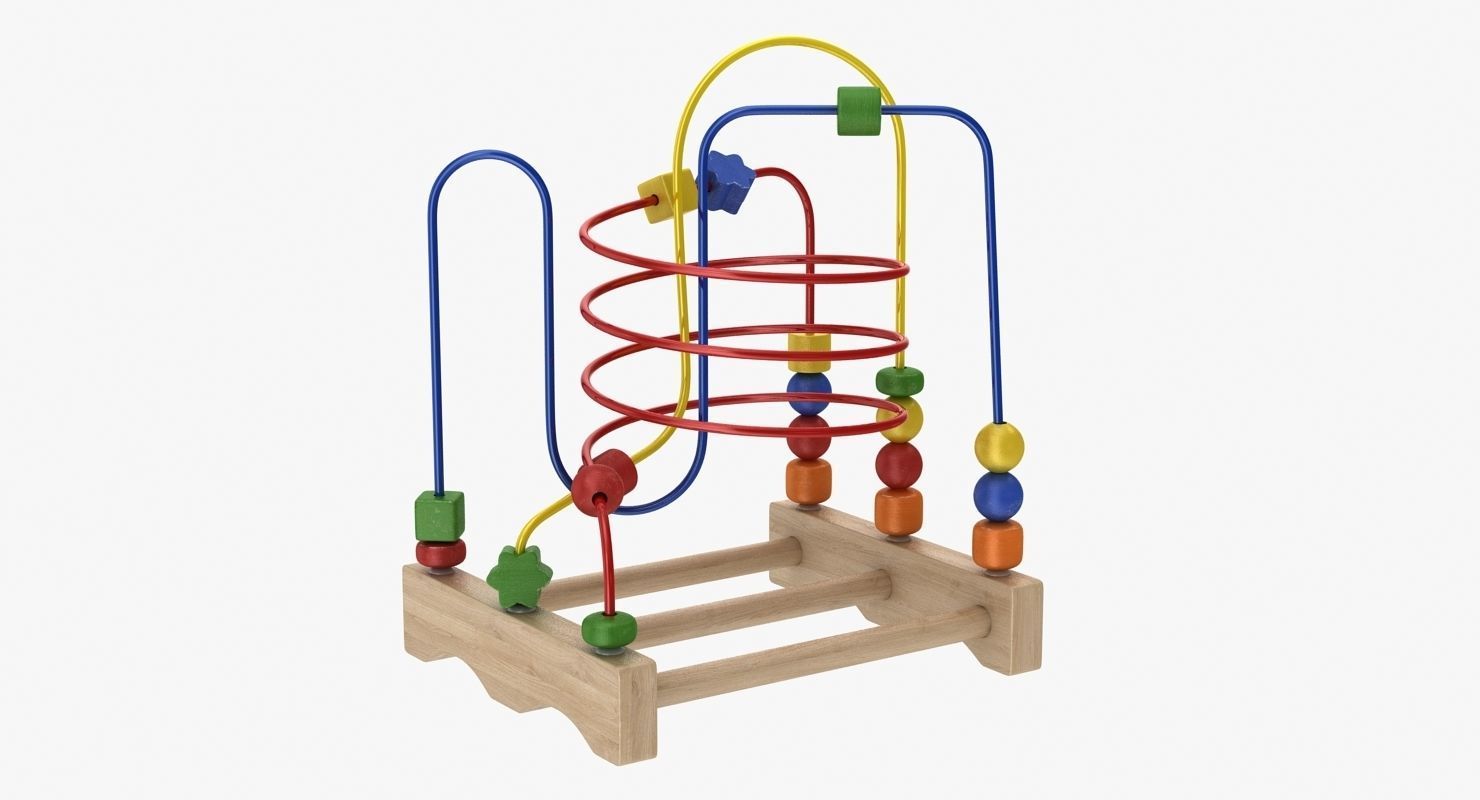 Wire Maze Low-poly 3D model_3