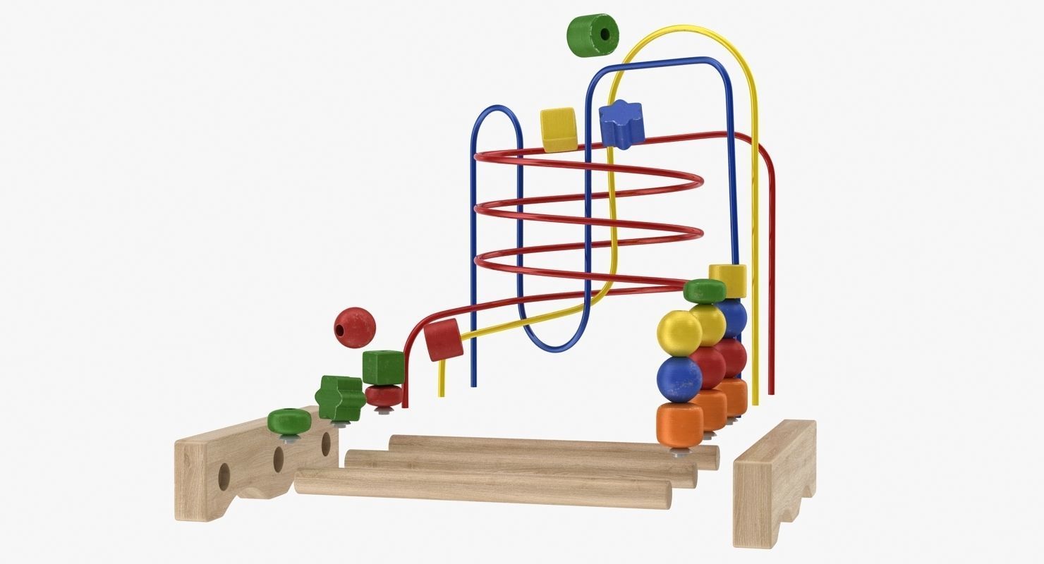 Wire Maze Low-poly 3D model_7