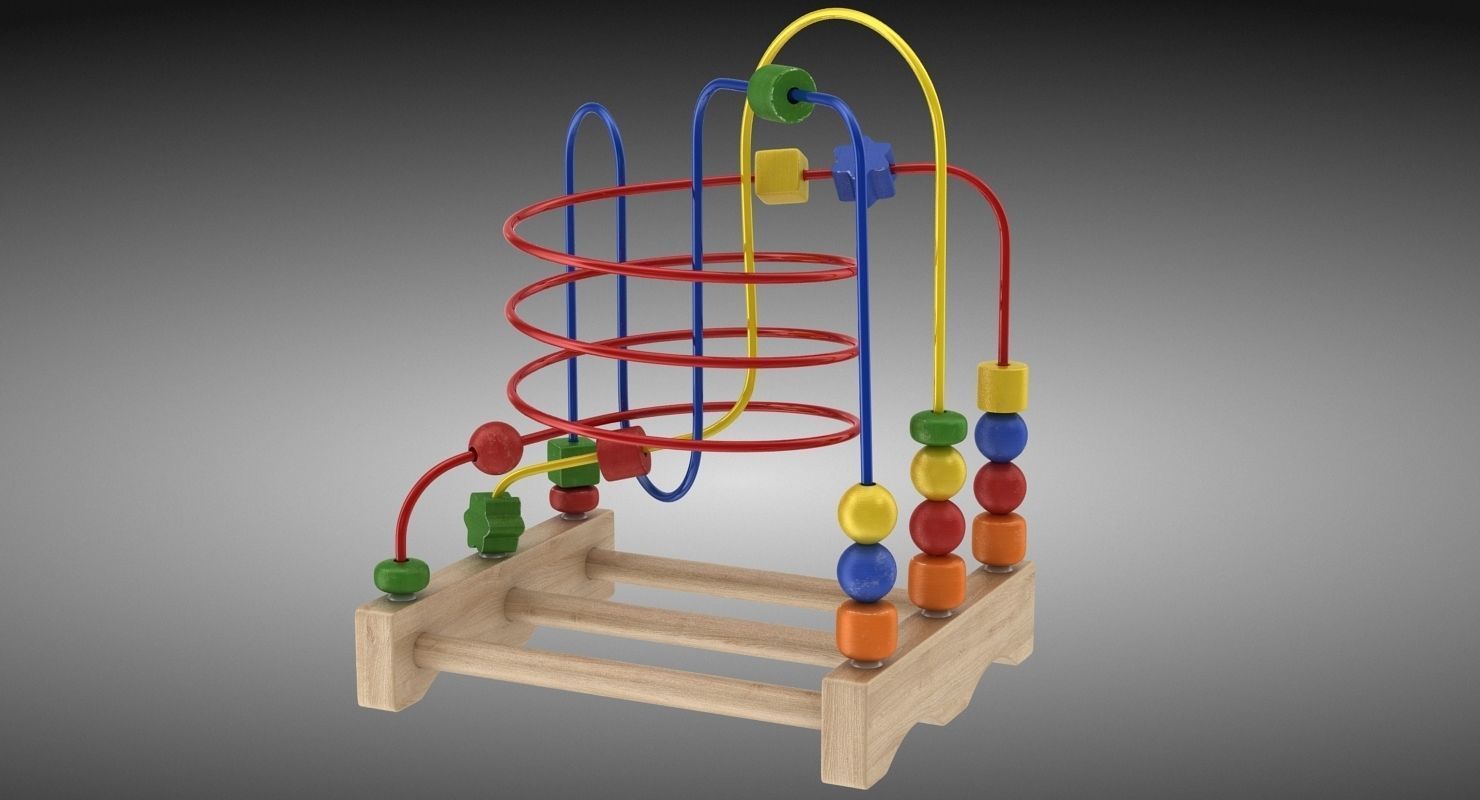 Wire Maze Low-poly 3D model_2