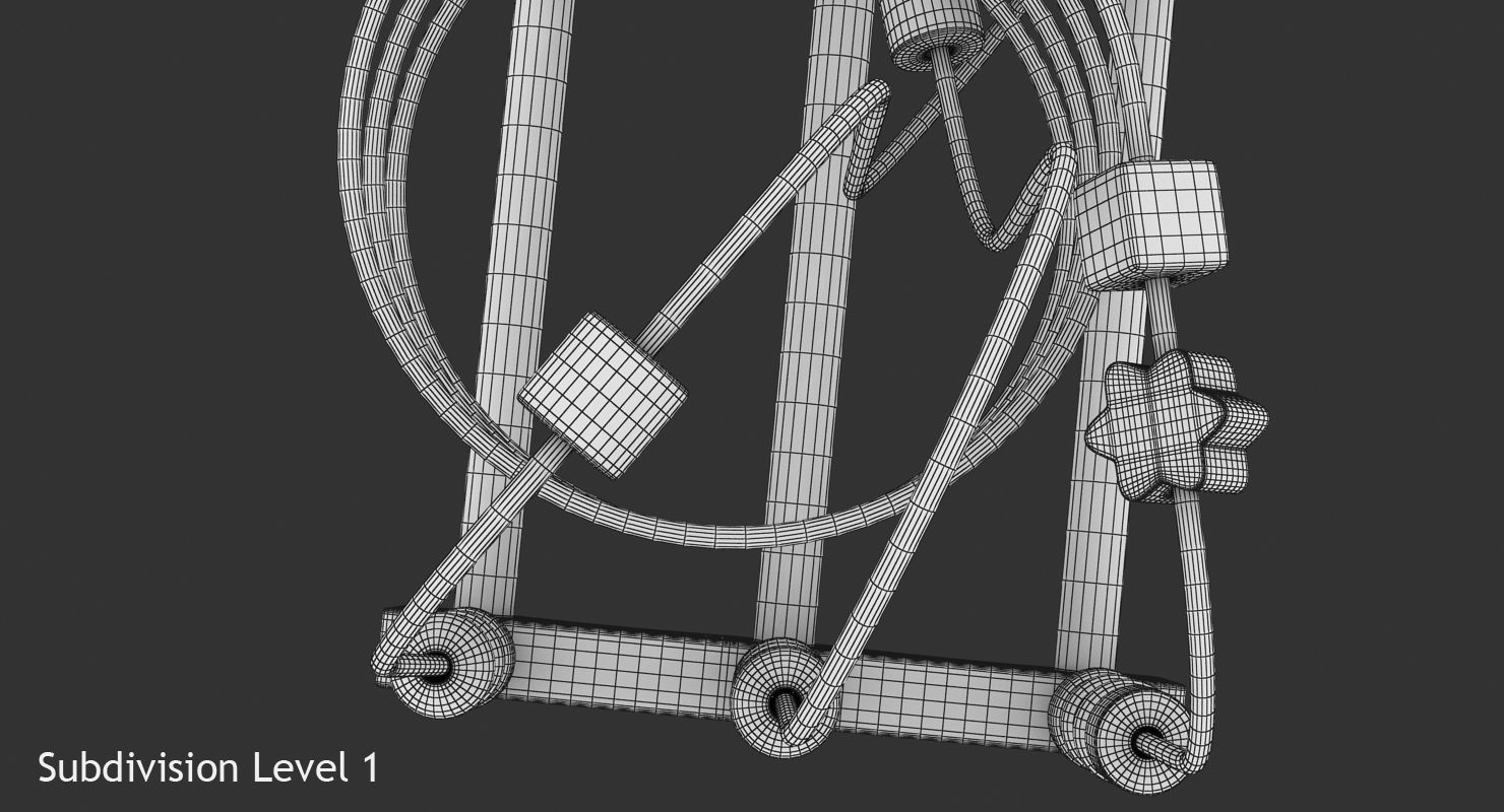 Wire Maze Low-poly 3D model_14