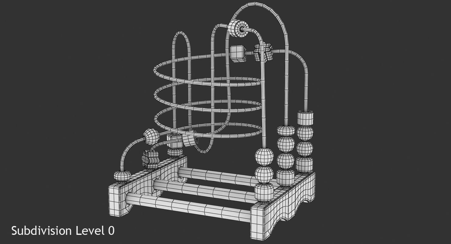Wire Maze Low-poly 3D model_9