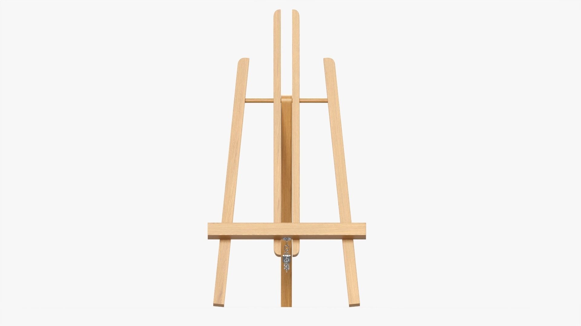 Easel wooden 3D model_3