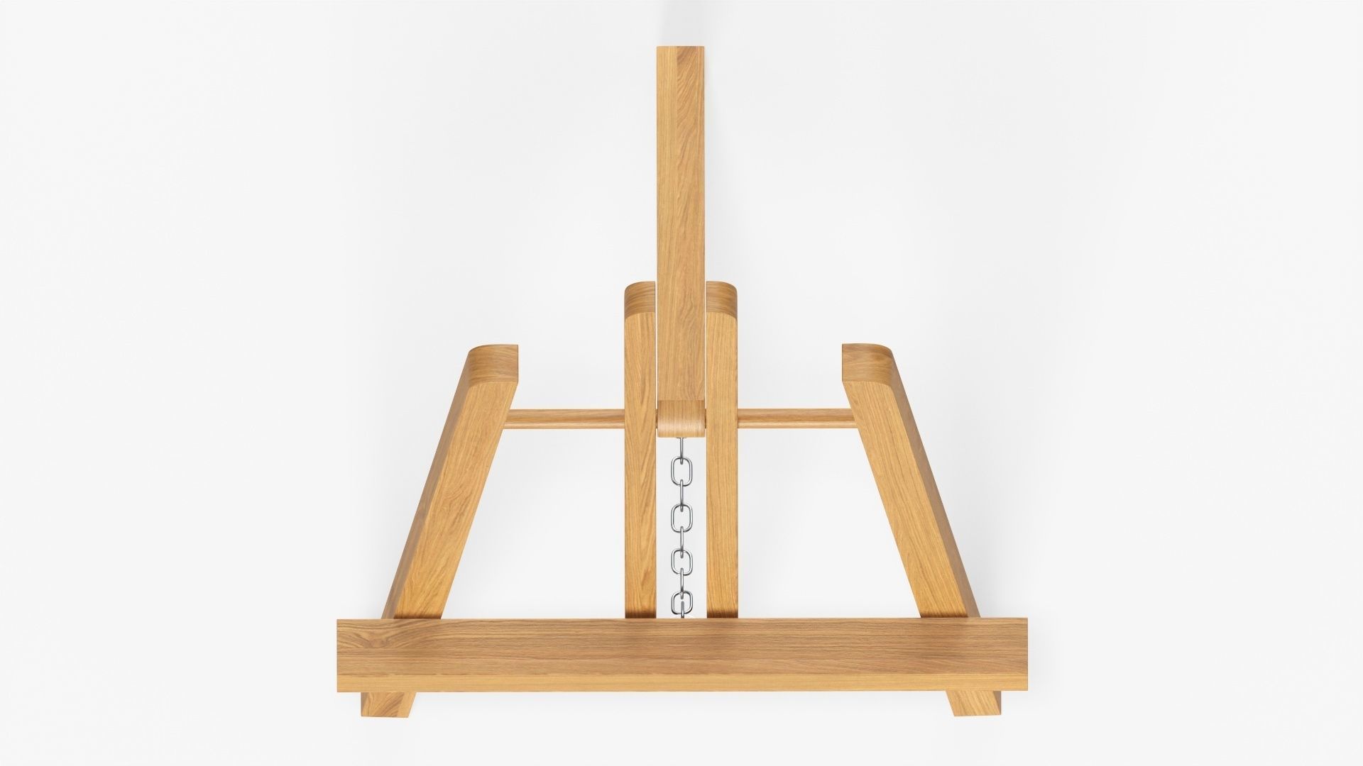Easel wooden 3D model_5