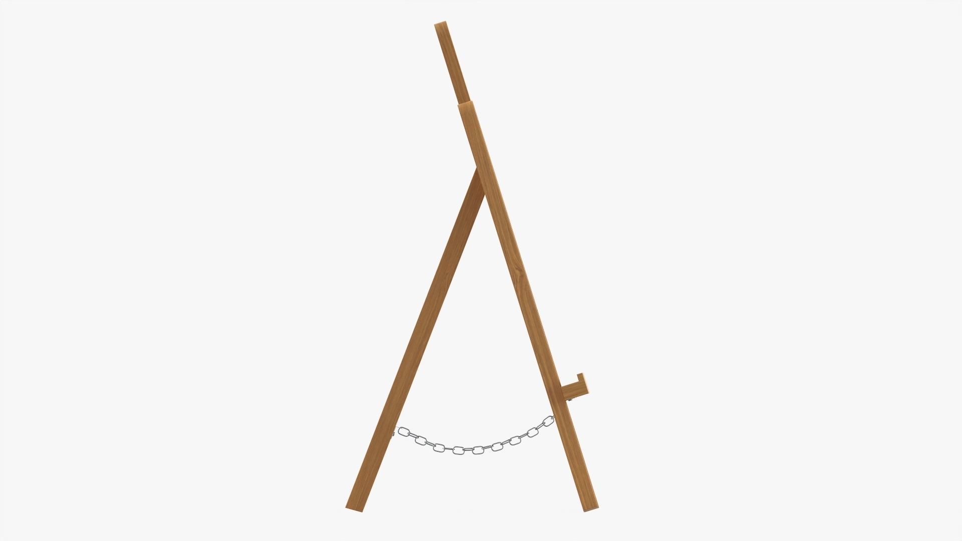 Easel wooden 3D model_4