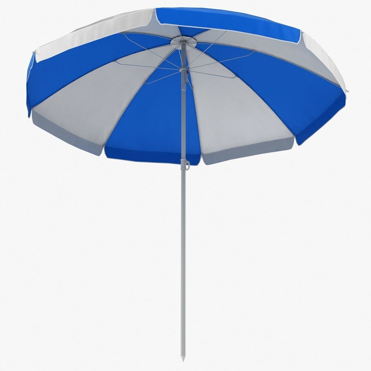 Beach Umbrella Low-poly 3D model_1