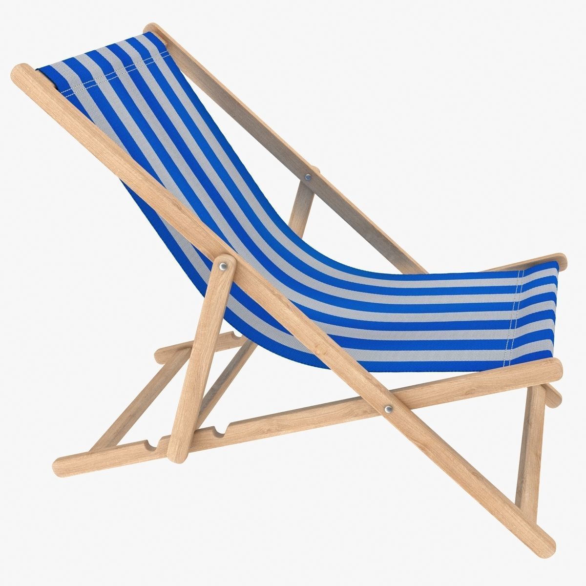 Beach Chair Low-poly 3D model_1