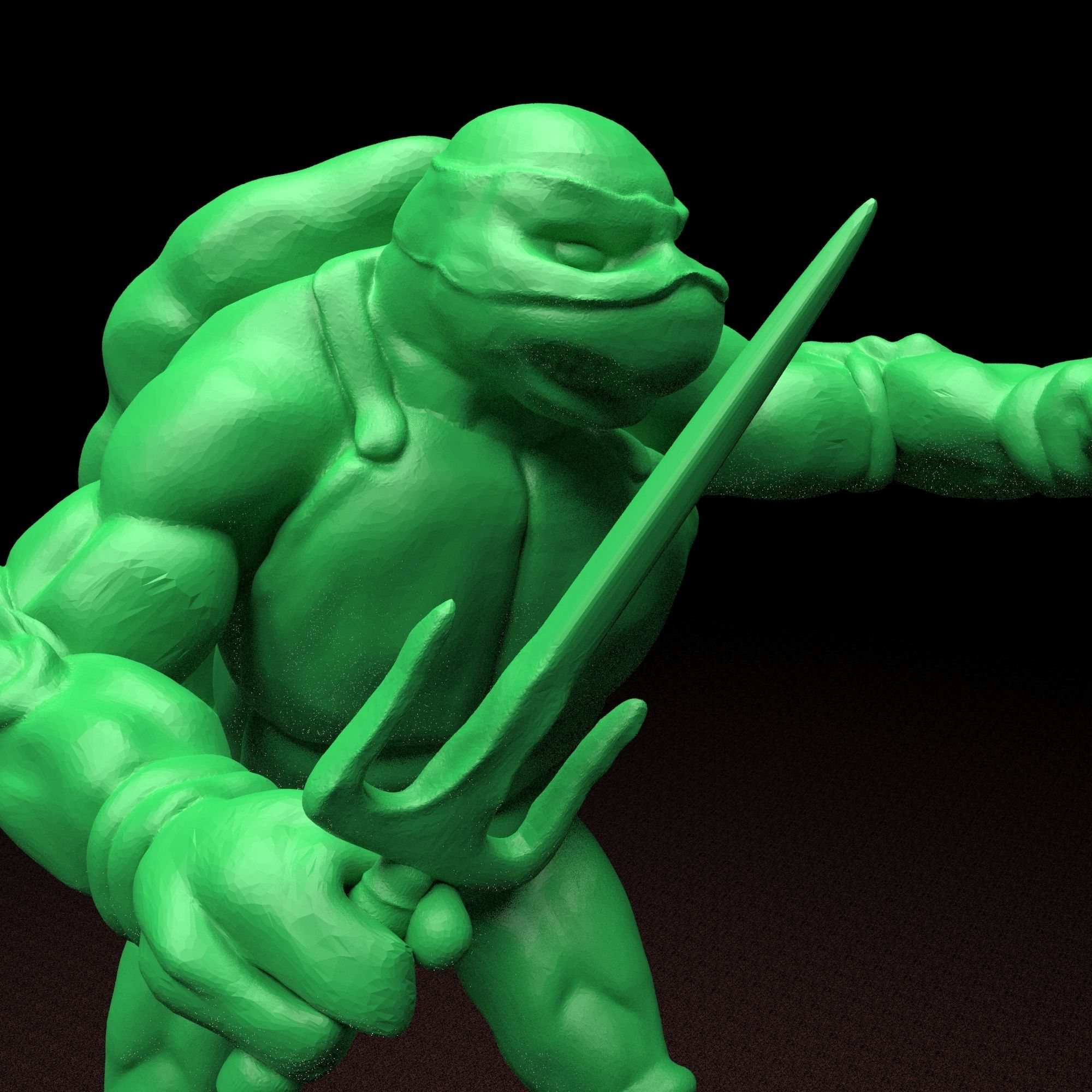 Raphael TMNT stl file 3d print model 3D print model_7