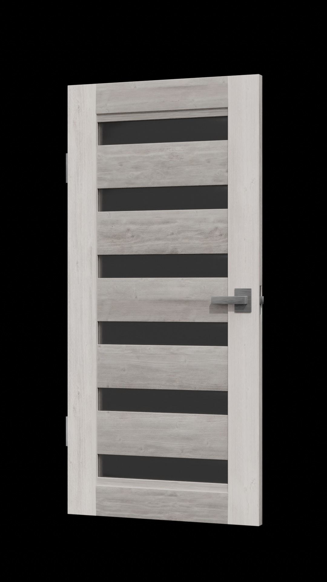 Modern Door Free 3D model_1