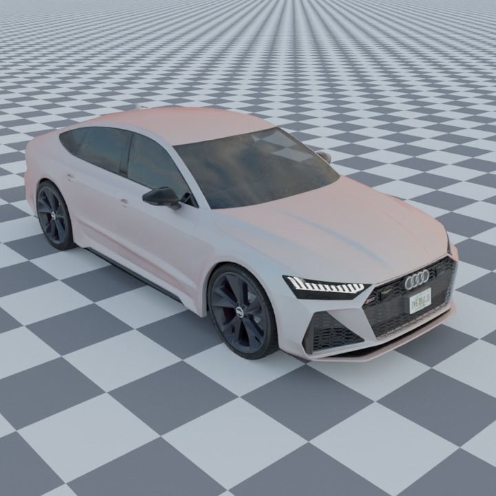 Audi RS7 C8 Rigged 3D model_2