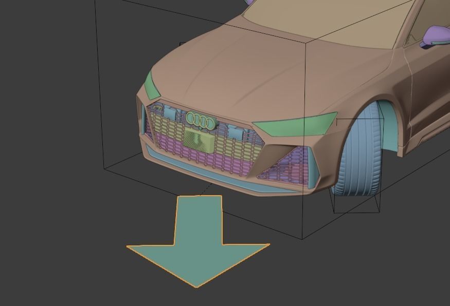 Audi RS7 C8 Rigged 3D model_12