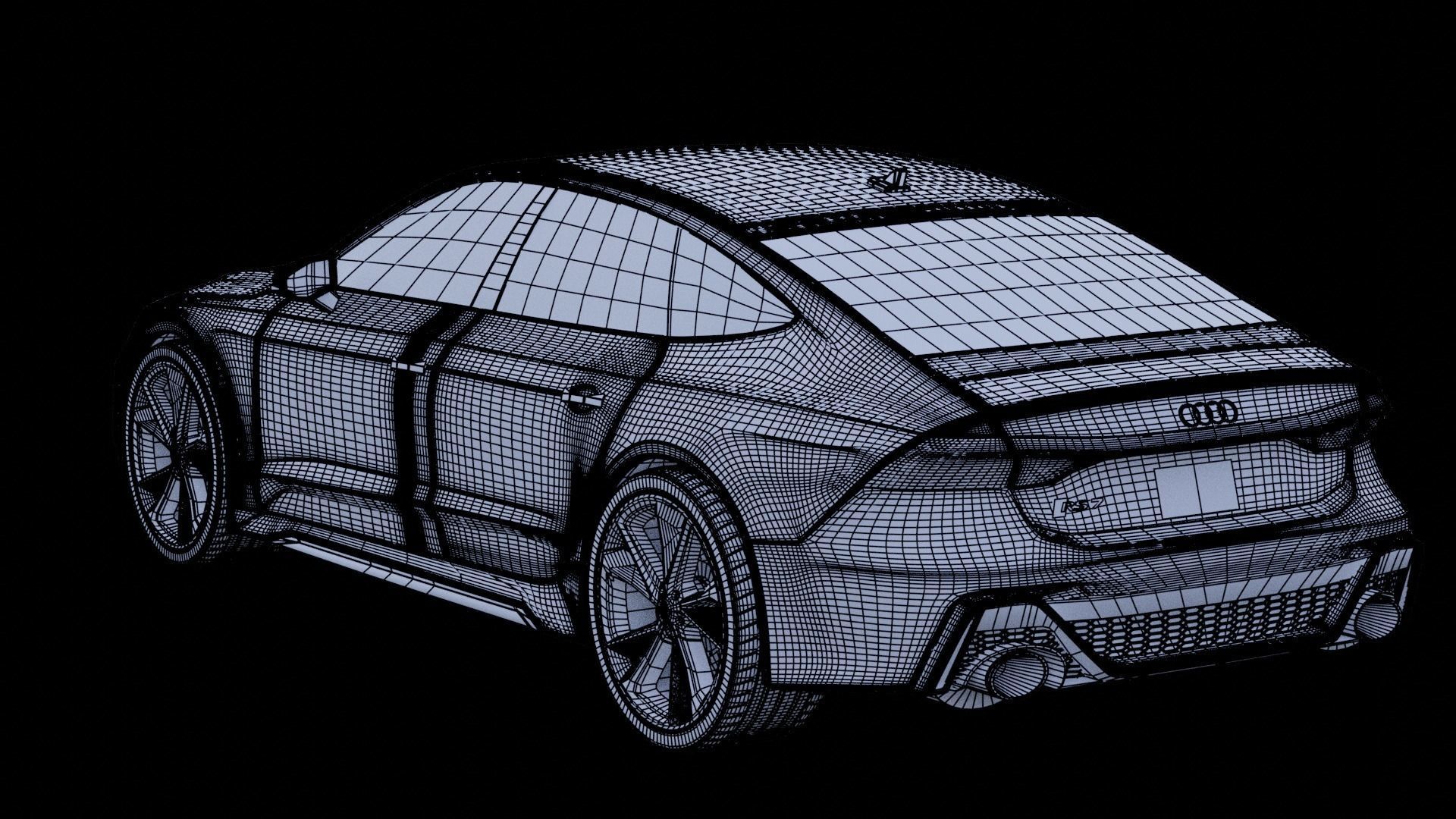 Audi RS7 C8 Rigged 3D model_15