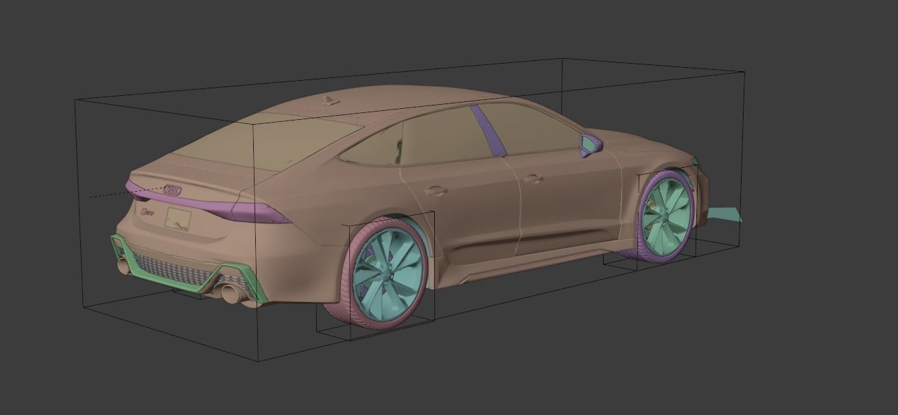 Audi RS7 C8 Rigged 3D model_10
