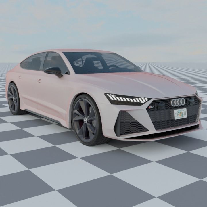 Audi RS7 C8 Rigged 3D model_0