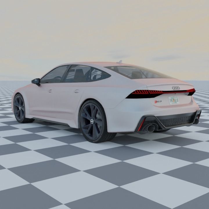 Audi RS7 C8 Rigged 3D model_6