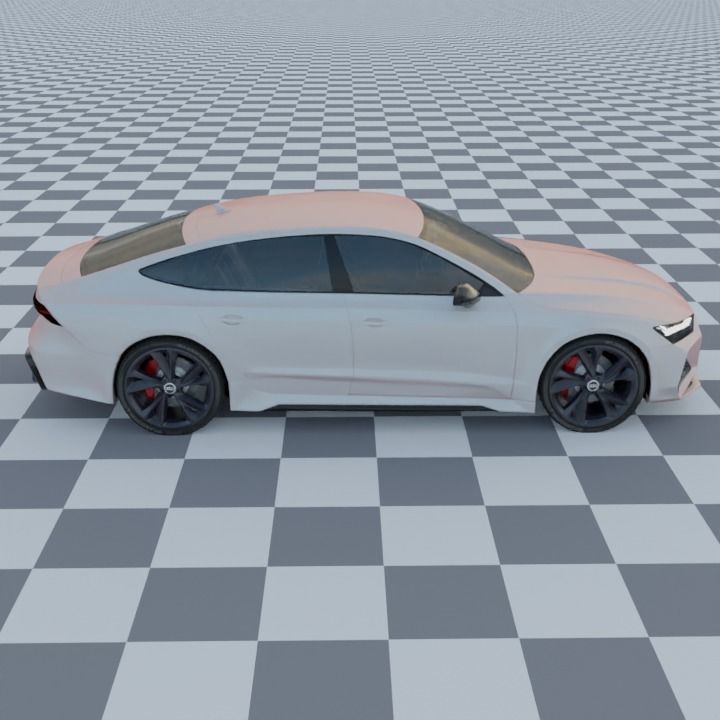 Audi RS7 C8 Rigged 3D model_3