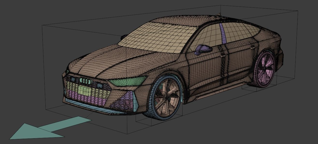Audi RS7 C8 Rigged 3D model_7