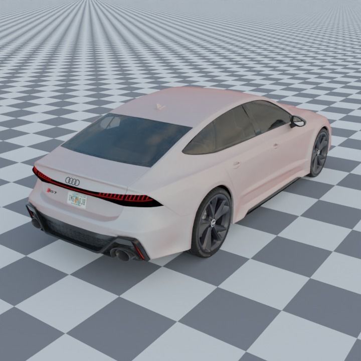 Audi RS7 C8 Rigged 3D model_4