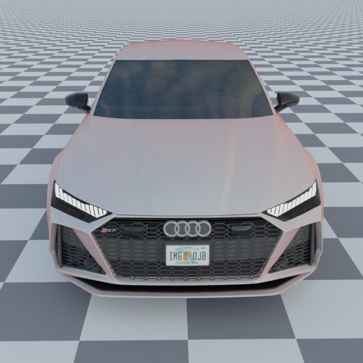Audi RS7 C8 Rigged 3D model_1