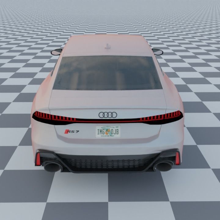 Audi RS7 C8 Rigged 3D model_5