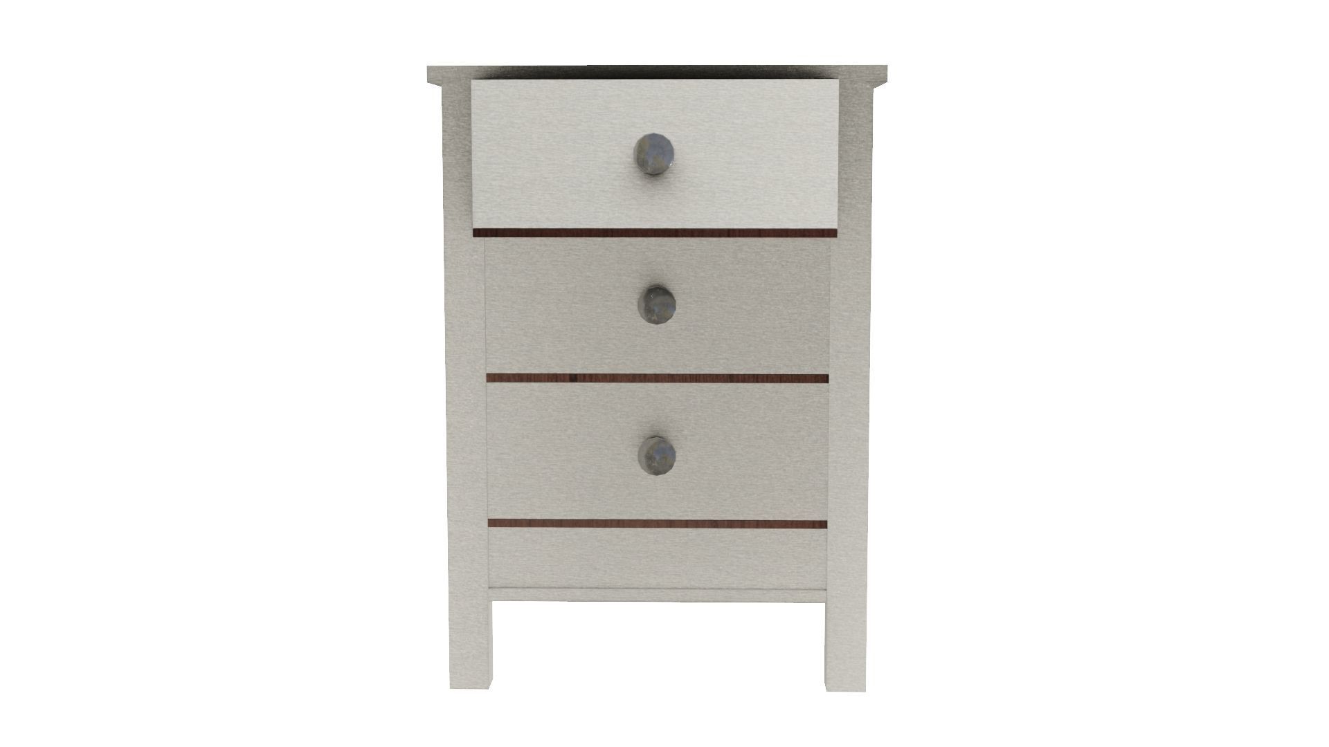 Bedside Cabinet 3D Model Low-poly 3D model_6