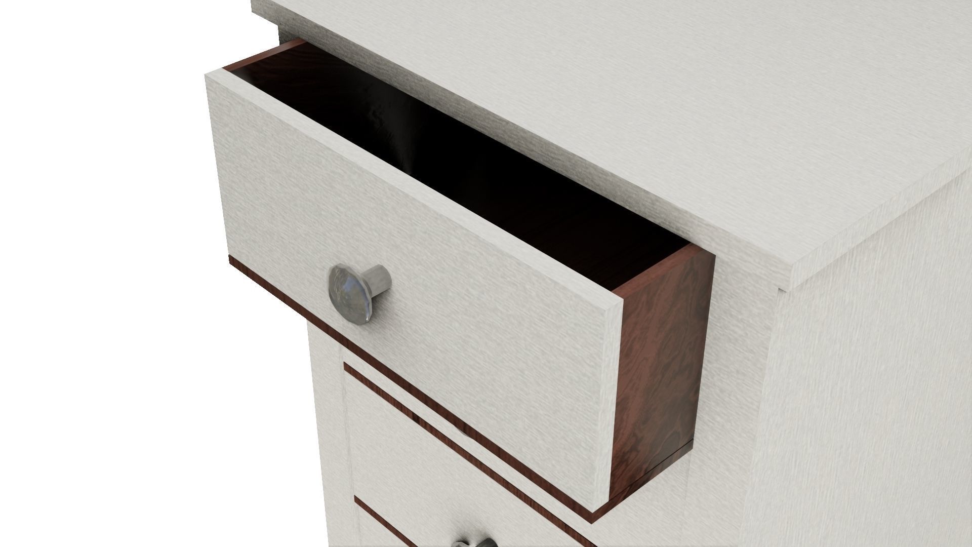 Bedside Cabinet 3D Model Low-poly 3D model_4