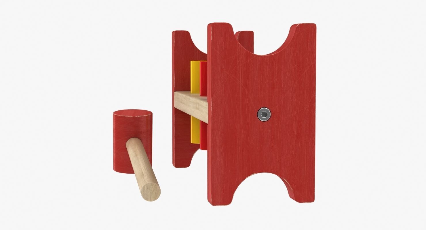 Pound a Peg Low-poly 3D model_6