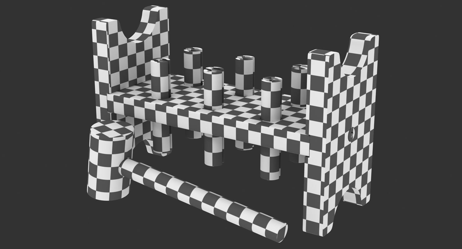Pound a Peg Low-poly 3D model_15