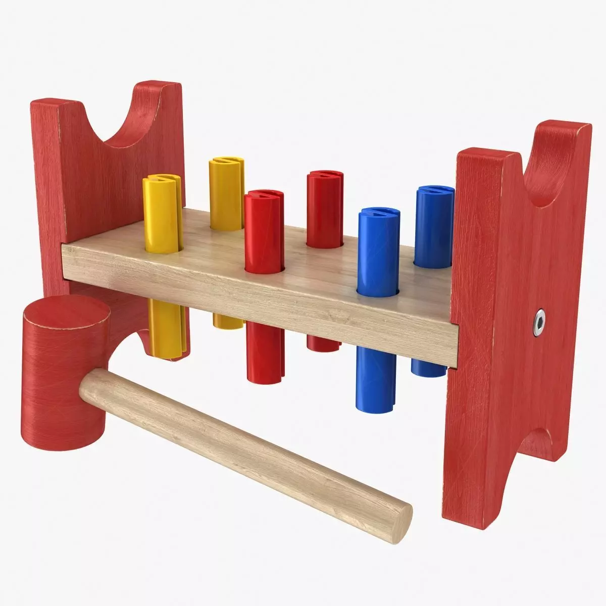 Pound a Peg Low-poly 3D model_0