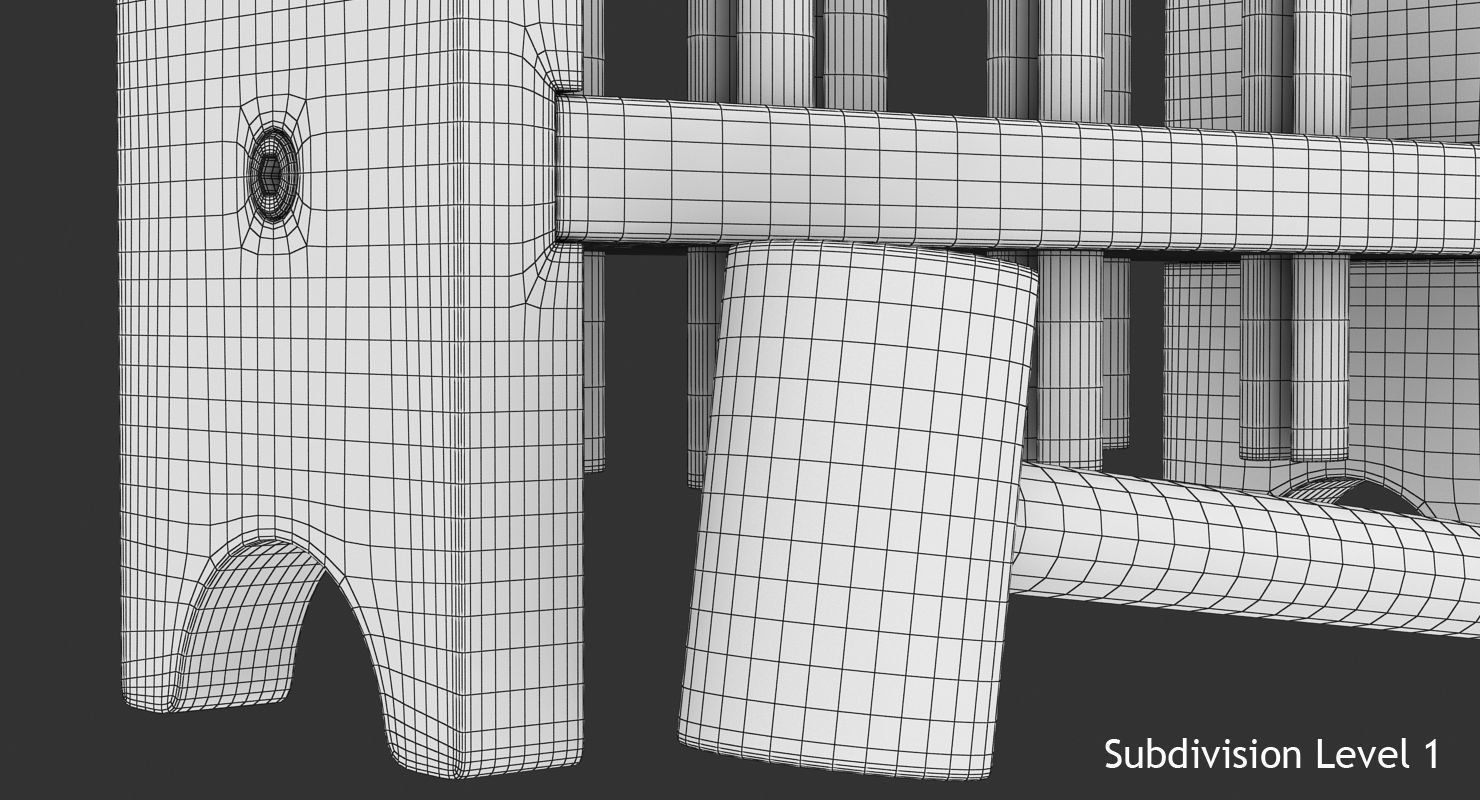 Pound a Peg Low-poly 3D model_14