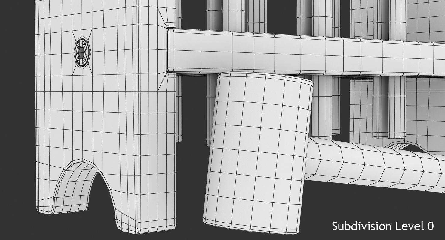 Pound a Peg Low-poly 3D model_13